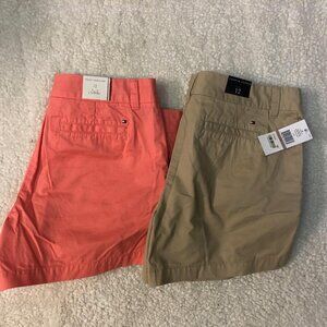 Tommy Hilfiger Womens Chino Shorts bundle, both NWT!!! Size 12